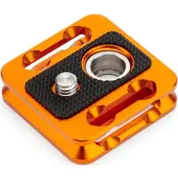 3 Legged Thing QD4XP Piastra 38x38mm compatibile Arca, piastra QR arancione