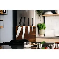 Fissler ProCut 001-039-03-000/0, set di 3 coltelli con coltello da chef, coltello da pane e spelucchino a lama dritta