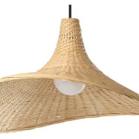 Eglo Lampada sospensione Haxey paralume bambù, Ø 50 cm