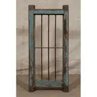 Dripio Finestre in teak antico, restaurate, dimensioni 47x12x103 cm, stile rustico