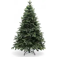 Equivera Albero di Natale artificiale 150 cm - con illuminazione - modello realistico - facile da installare