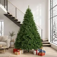 Syfax Albero di Natale Artificiale con Rami Pieghevoli 270 cm PVC