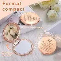 LTPRTZ Specchio compatto per il trucco, ideale per ragazze adolescenti: il regalo perfetto per compleanni e viaggi