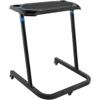 StarTech.com Scrivania per l'allenamento - Scrivania regolabile in altezza per stare in piedi - Adatta per tapis roulant e cyclette - Con rotelle e freno - Altezza 87–117 cm - Piano del tavolo 74x38 cm