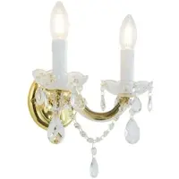 Orion Applique Marie Claire, cristallo, a 2 luci