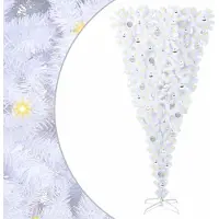 Syfax Albero di Natale artificiale Bianco 210 cm PVC e Acciaio