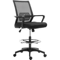 StarTech.com Sedia da ufficio 921-189 - Ergonomica - Regolabile in altezza - Con poggiapiedi - Con braccioli - Girevole - Con rotelle - Colore: nero