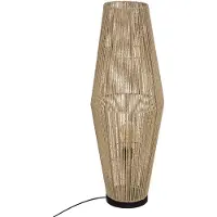 Atmosphera LAMPADA DA PAVIMENTO IN LEGNO marrone naturale Aissa
