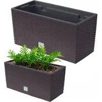 Prosperplast Vaso Da Fiori Rato Case Collection 39.5x18.5x19.5 Cm Za3681