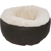 OEM Cuccia per cani e gatti, 60x60x23 cm, marrone scuro, lavabile