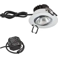 EVN-Lichttechnik Lampada da incasso P-LED 230 V cromata - La lampadina LED non è sostituibile PC650N91102