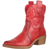 Elara Stivale da cowboy rosso