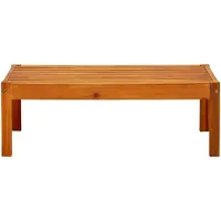 LTPRTZ Tavolo da giardino in legno - Tavolino esterno - Relax esterno - Solid legno di Acacia - 85 x 57 x 29 cm - Marrone