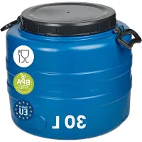 LTPRTZ Contenitore per la raccolta dell'acqua piovana - Serbatoio per acqua piovana - Prodotto nell'UE - 30 litri - Blu