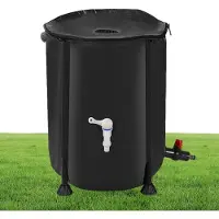 LTPRTZ Serbatoio per l'acqua - Stoccaggio dell'acqua - Soluzione sostenibile - Design pieghevole - 200 litri - Nero