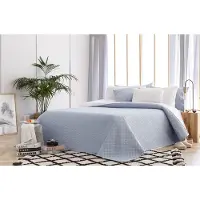 Merkloos Coperta in microfibra multifunzionale a motivi a quadri 80/90-180x260cm
