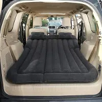 Markenlos Materasso gonfiabile per auto, compatibile con Volkswagen Golf 7, dimensioni 145 x 90 cm, colore nero, ideale per campeggio e viaggi, con pompa inclusa