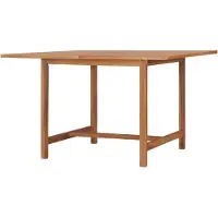 LTPRTZ Tavolo da pranzo da giardino - Tavolo da terrazza in legno - Cena esterna - Teak solido - 110 x 110 x 75 cm