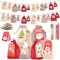 Merkloos Calendario dell'Avvento - 24 finestrelle - Decorazione natalizia con gnomi - Calendario di Natale 2025