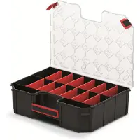 Merkloos Organizer per minuterie - 16 scomparti regolabili - 390 x 284 x 105 mm - EU