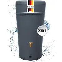Graf 4rain AZURA 2in1 serbatoio per pioggia 230 litri grigio grafite incl. ciotola per piante