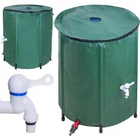 Pricenet Serbatoio acqua piovana con rubinetto Barile acqua piovana da 200 litri
