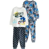 Next Pigiama 'Sonic The Hedgehog' écru / blu / giallo / grigio scuro