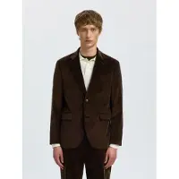Selected Giacca da completo marrone scuro