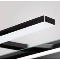 EBIR Luce per specchio a LED Esther 2, nero opaco, 28 cm
