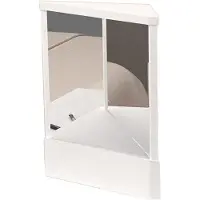 LTPRTZ Specchio reale - Specchio inverso - Cura di routine Migliorare - La luminosità senza pari - 19 x 23 cm - Bianco