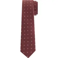 Calvin Klein 1 Tone Motif Silk Tie Red Taglia: OS | Cravatte Outlet | Uomo | Rosso