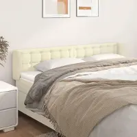 Merkloos Testiere imbottite con orecchie in ecopelle, color crema