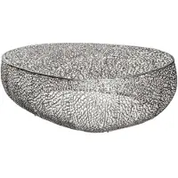 Invicta Tavolino ABSTRACT LEAF, 120 cm, color argento