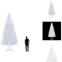 vidaXL Albero di Natale artificiale 500 cm Bianco - Alberi di Natale