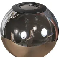 Steinhauer Lampada LED a sospensione Bollique, a 12 luci. rotonda, nera, vetro