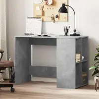 LTPRTZ Scrivania con armadio - Scrivania da lavoro - Organizzare a casa - Tante dimensioni di spazio - 102 x 50 cm - Grigio cemento