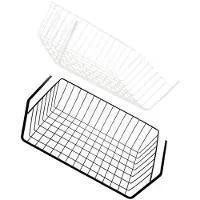 LTPRTZ Portaoggetti - Cesto appendiabiti Bak - Cucina - Vassoio - 30 cm Lunghezza - Bianco e nero