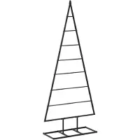 Syfax Albero di Natale in metallo KUOPIO 125 cm Metallo Nero
