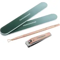 Dripio Kit per la manicure, composto da 4 pezzi, con prodotti per la cura delle cuticole e una lima