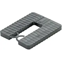 Dripio Piastrelle distanziatrici EUROKLICK, tipo 2, 40x30x1 mm, colore bianco, confezione da 1000 pezzi