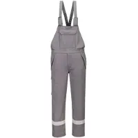 Portwest Pantaloni con bretelle multirischio 280 g - Taglia XL - Grigio -