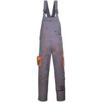 Portwest TX12 Texo Kontrast Latzhose Grigio Gr. XL