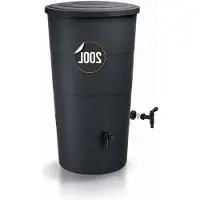 LTPRTZ Contenitore per la raccolta dell'acqua piovana - Modello Waterton - Ideale per l'irrigazione del giardino - Include rubinetto - Capacità: 200 litri - Colore: antracite