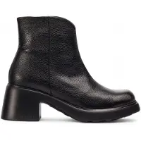 Wonders per donna. E-7125 Stivaletti in Pelle Flytres 25 nero (36), 3 a 5cm, Cerniera, Casual