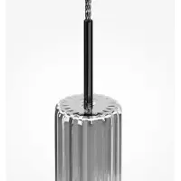 Maytoni Ordo LED lampada a sospensione 12W tubo di vetro cromato, 3000K bianco caldo IP20