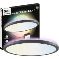 Calex Smart plafoniera LED HALO Ø 40 cm nero IP54 RGB CCT