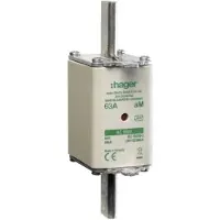Hager Cartuccia fusibile NH NH1 aM 690 V 63 A con segnalatore combinato e linguetta di presa in metallo