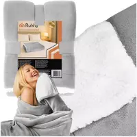 Ruhhy Coperta fronte-retro, 150x200 cm, color grigio chiaro