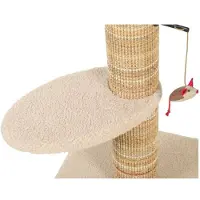 Zolux Torre tiragraffi per gatti - - Stabile - Zona riposo - Giocattolo a forma di topolino - Sisal - 70 cm - Boréal - Beige