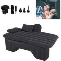 Merkloos Materasso gonfiabile per auto - Nero - 135 x 70 cm - Per MPV, SUV e berlina - Con pompa e borsa